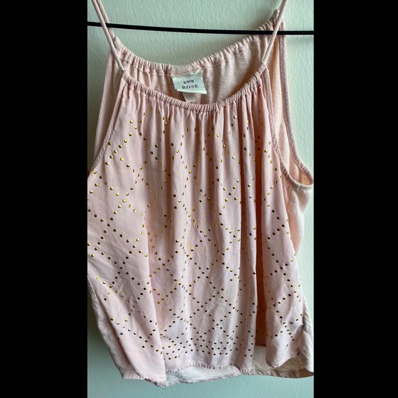 Knox Rose Blush Flowy Tank Top - Picture 3 of 3